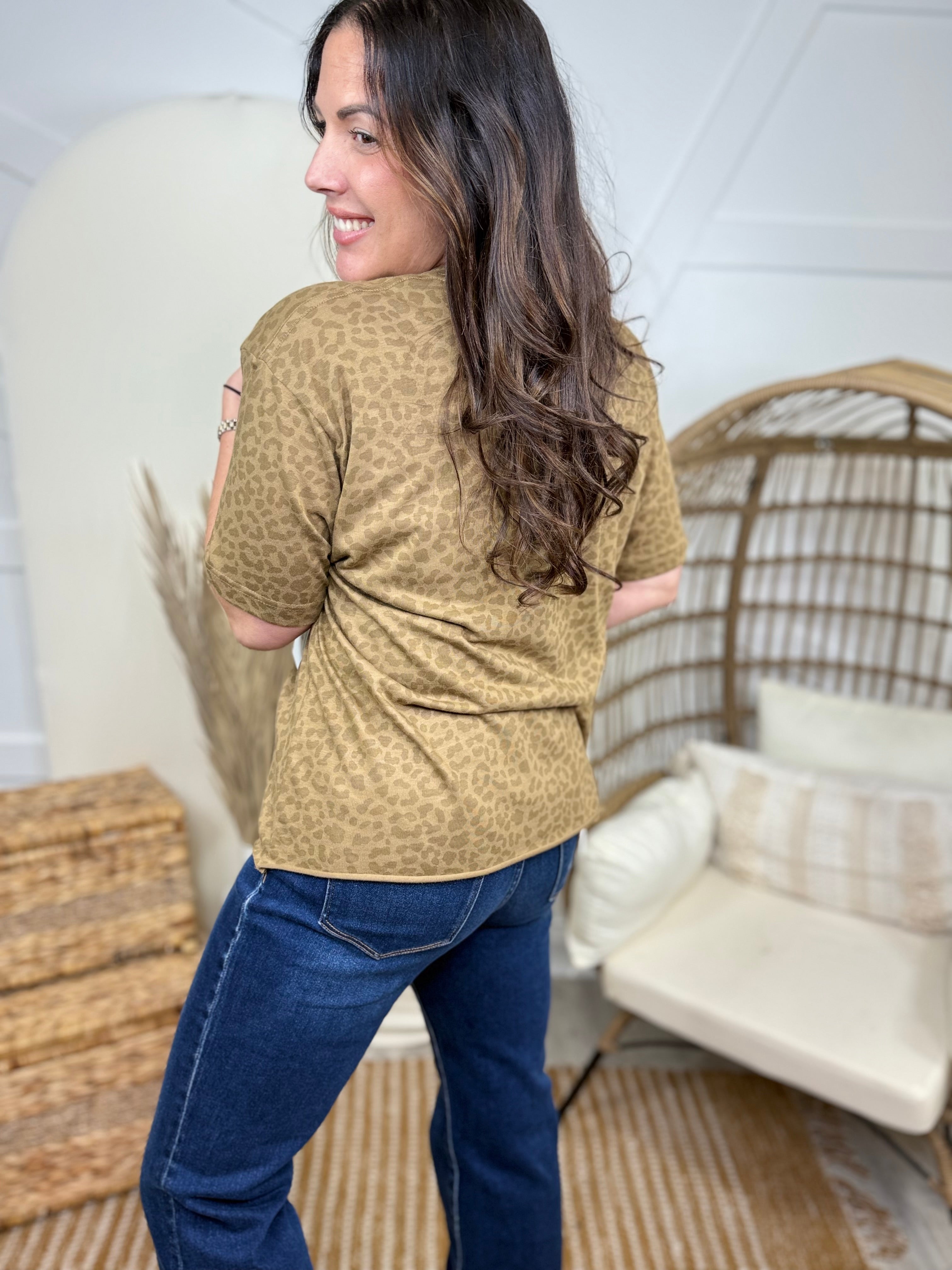 Let Her Stay Wild Graphic Tee-130 Graphic Tees-Heathered Boho-Heathered Boho Boutique, Women's Fashion and Accessories in Palmetto, FL