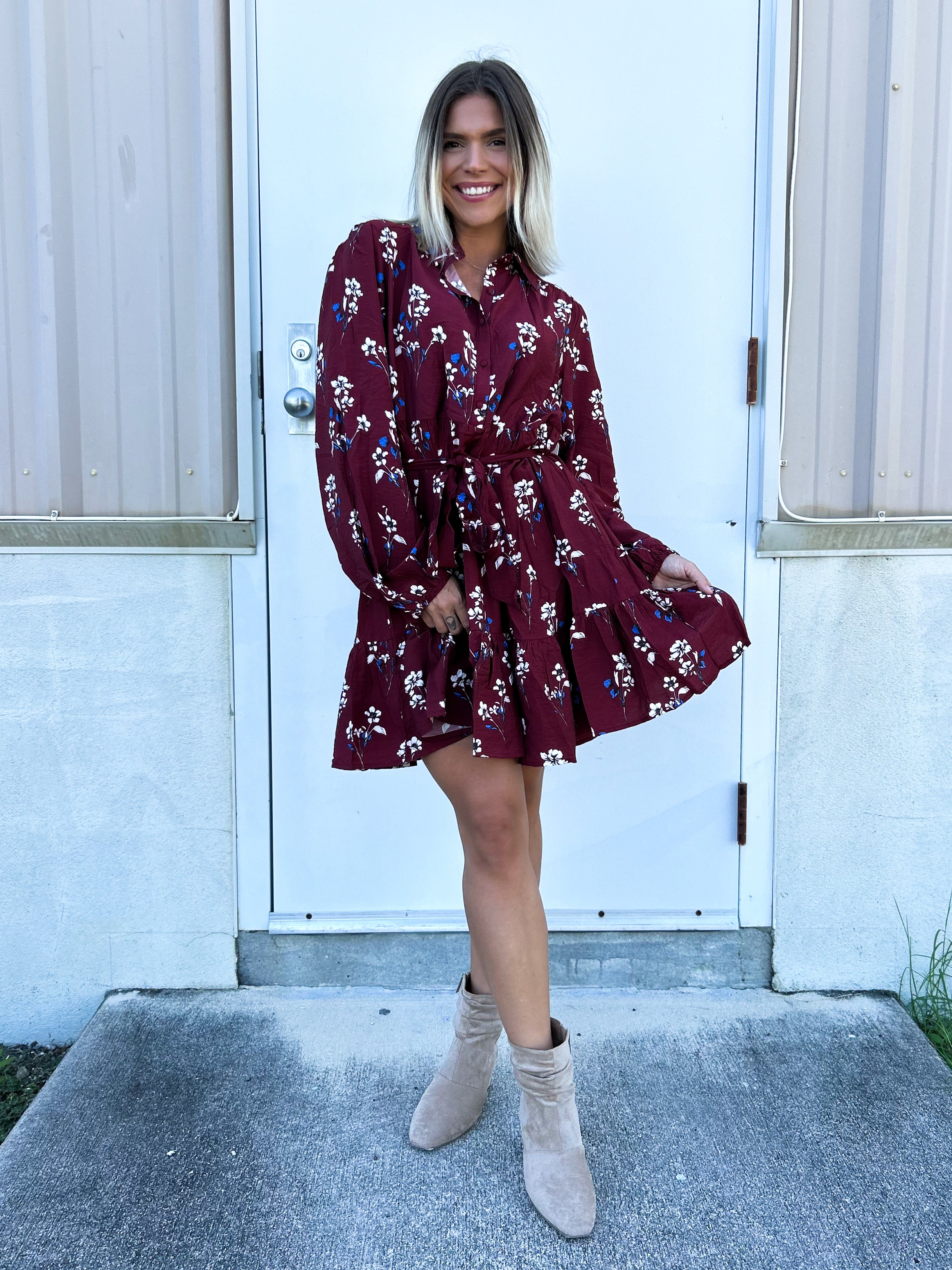 The Harvest Romance Dress-230 DRESSES/JUMPSUITS/ROMPERS-HEIMISH-Heathered Boho Boutique, Women's Fashion and Accessories in Palmetto, FL