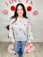 Love Song Sweater-125 Sweater-Miracle-Heathered Boho Boutique, Women's Fashion and Accessories in Palmetto, FL