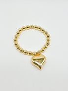 Puff Heart Stretch Bracelet-310 Jewelry-JOSEPH ANTHONY NY, INC.-Heathered Boho Boutique, Women's Fashion and Accessories in Palmetto, FL