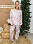 Santa Claus Lounge Set-240 ACTIVEWEAR/SETS-LA Society-Heathered Boho Boutique, Women's Fashion and Accessories in Palmetto, FL