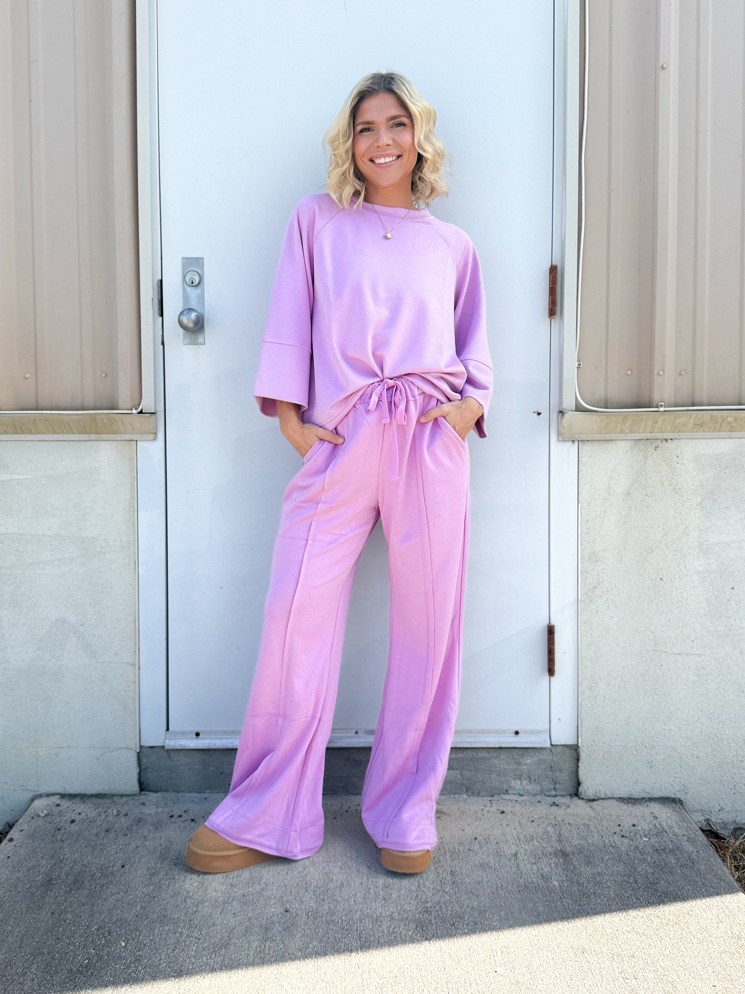 Comfort Calls Top-120 LONG SLEEVE TOPS-White Birch-Heathered Boho Boutique, Women's Fashion and Accessories in Palmetto, FL