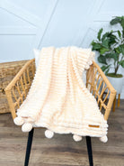 RESTOCK : Luxe Pom Pom Blanket-340 Other Accessories-Simply Southern-Heathered Boho Boutique, Women's Fashion and Accessories in Palmetto, FL