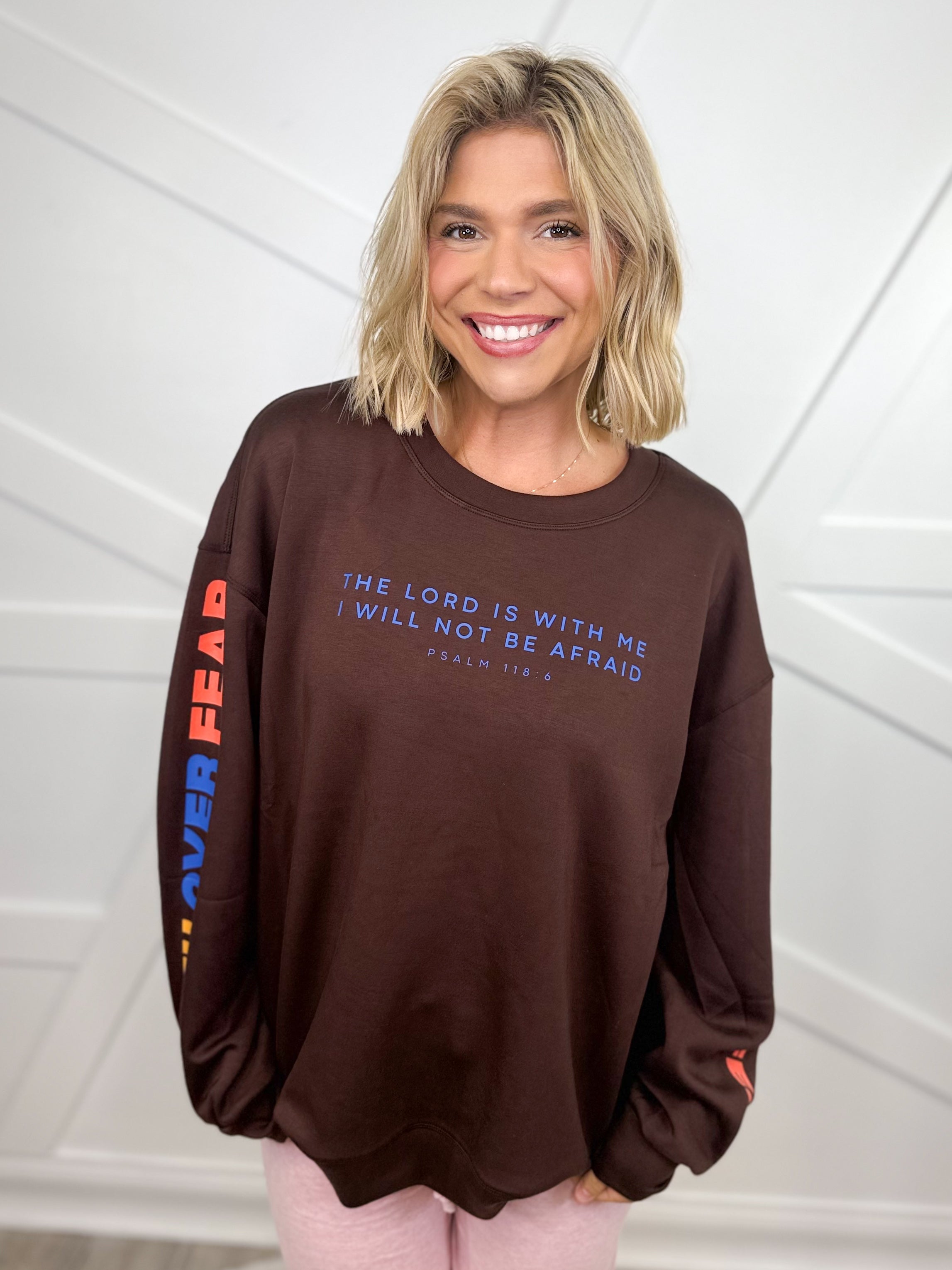 faith over fear bible sweatshirts