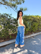 Restock: Denim Bloom Jeans-190 JEANS-BLUE VELVET-Heathered Boho Boutique, Women's Fashion and Accessories in Palmetto, FL