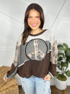 RESTOCK: Keep the Peace Sweater Top-125 Sweater-Pol-Heathered Boho Boutique, Women's Fashion and Accessories in Palmetto, FL