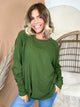 Restock: Live In It Long Sleeve Top-120 LONG SLEEVE TOPS-ZENANA-Heathered Boho Boutique, Women's Fashion and Accessories in Palmetto, FL