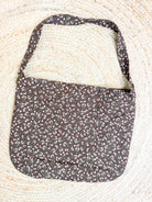 Pink Flower Square Canvas Crossbody Bag-320 Bags-Heathered Boho-Heathered Boho Boutique, Women's Fashion and Accessories in Palmetto, FL