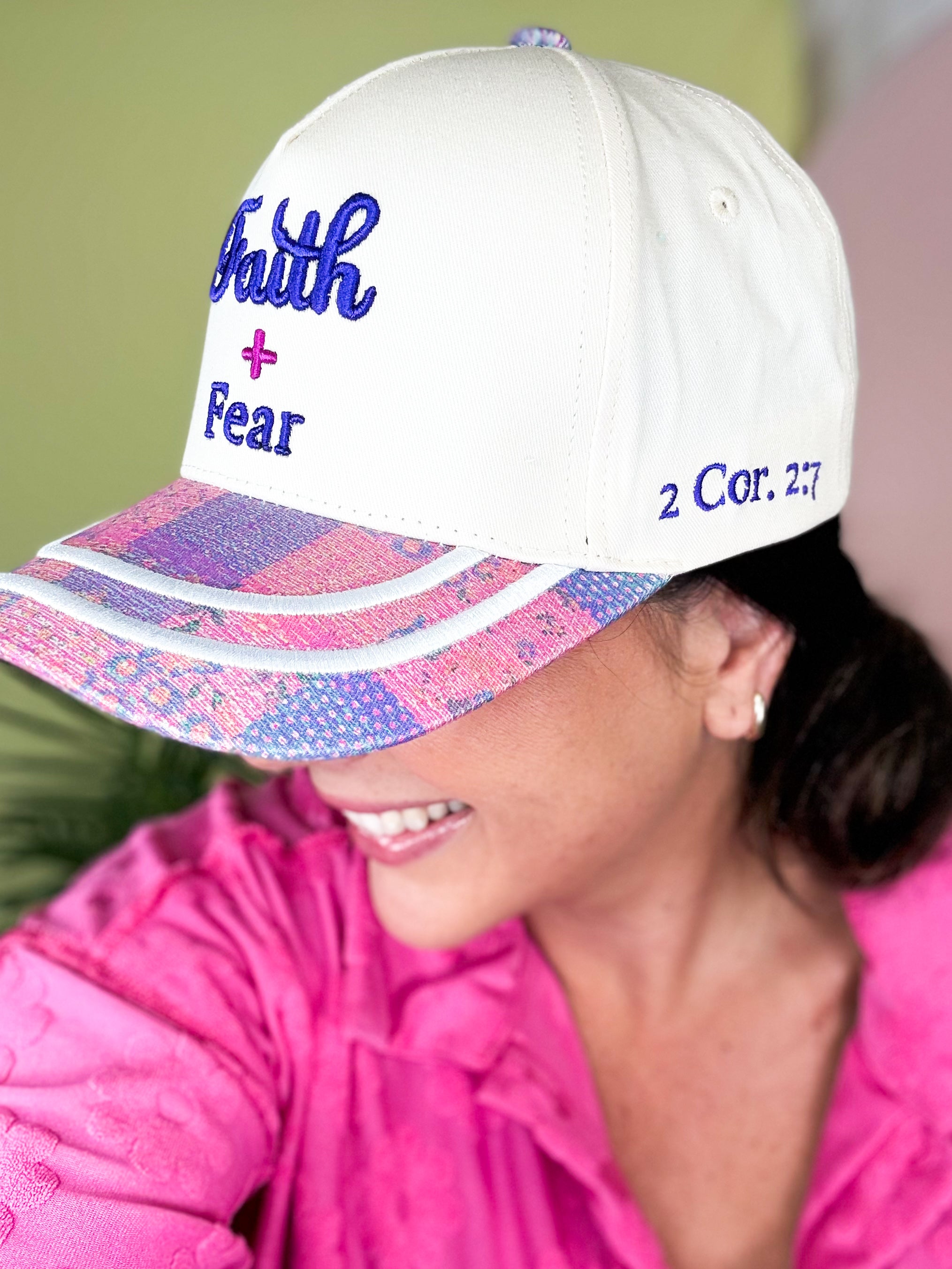 Heathered Boho Faith Over Fear Hat-330 Headwear-Heathered Boho-Heathered Boho Boutique, Women's Fashion and Accessories in Palmetto, FL