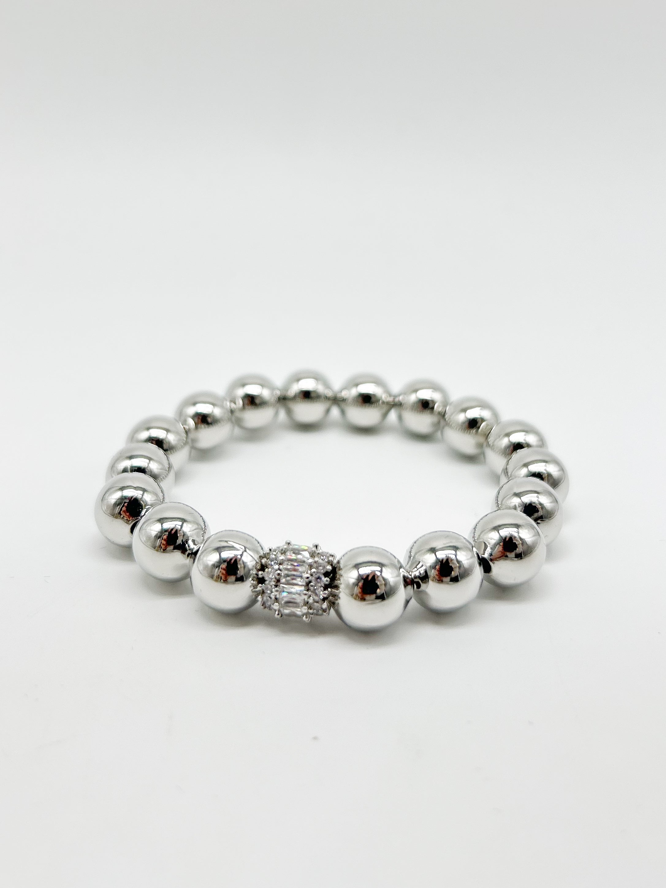 10mm Stretch Ball CZ Bracelet-310 Jewelry-JOSEPH ANTHONY NY, INC.-Heathered Boho Boutique, Women's Fashion and Accessories in Palmetto, FL