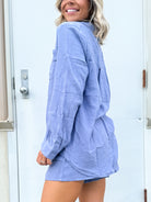 Everyday Woven Top-120 LONG SLEEVE TOPS-STITCH & CO-Heathered Boho Boutique, Women's Fashion and Accessories in Palmetto, FL
