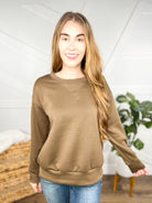 Malibu Pullover - Mocha-120 Long Sleeve Tops-DEAR SCARLETT-Heathered Boho Boutique, Women's Fashion and Accessories in Palmetto, FL