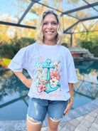 The Lord is My Anchor Graphic Tee-130 Graphic Tees-Heathered Boho-Heathered Boho Boutique, Women's Fashion and Accessories in Palmetto, FL