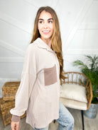 Beyond the Limit Shacket-200 JACKETS/SHACKETS-Lovely Melody-Heathered Boho Boutique, Women's Fashion and Accessories in Palmetto, FL