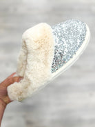 Silver Simply the Best Felt Slippers-350 Shoes-Simply Southern-Heathered Boho Boutique, Women's Fashion and Accessories in Palmetto, FL