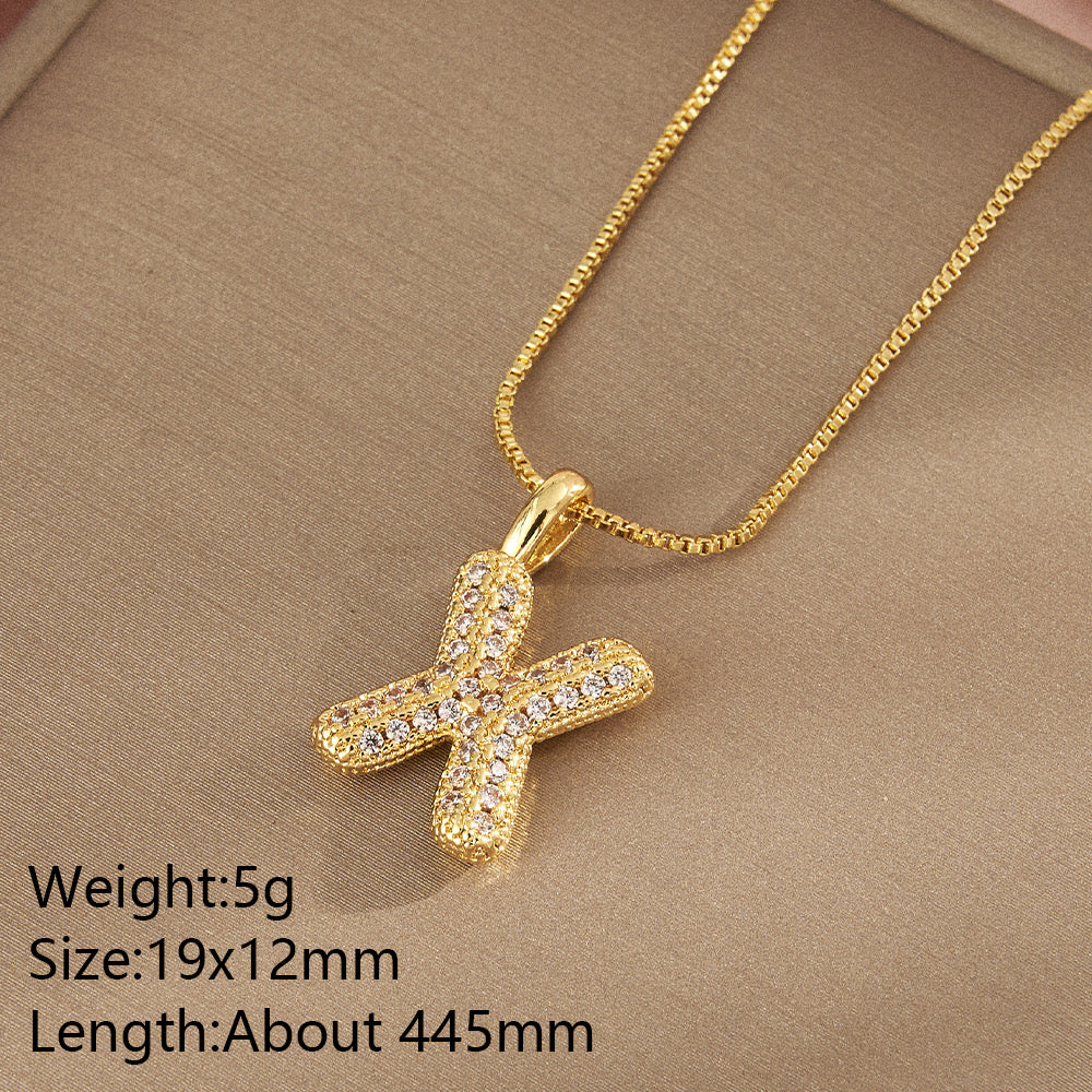 All About YOU Initial Necklace-310 JEWELRY-NIHAO JEWELRY-Heathered Boho Boutique, Women's Fashion and Accessories in Palmetto, FL