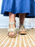 Mic Drop Wedges - Gold Metallic-350 Shoes-Corkys-Heathered Boho Boutique, Women's Fashion and Accessories in Palmetto, FL