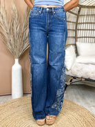 Wildflower Way Jeans By Saige-190 JEANS-SAIGE DENIM-Heathered Boho Boutique, Women's Fashion and Accessories in Palmetto, FL