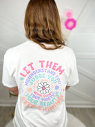 Let Them Graphic Tee - White-130 Graphic Tees-Heathered Boho-Heathered Boho Boutique, Women's Fashion and Accessories in Palmetto, FL