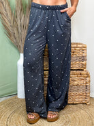Sunday Stroll Polka Dot Pants-150 PANTS-JADE BY JANE-Heathered Boho Boutique, Women's Fashion and Accessories in Palmetto, FL