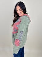 RESTOCK : Tranquility and Peace Hoodie-210 Hoodies-Pol-Heathered Boho Boutique, Women's Fashion and Accessories in Palmetto, FL