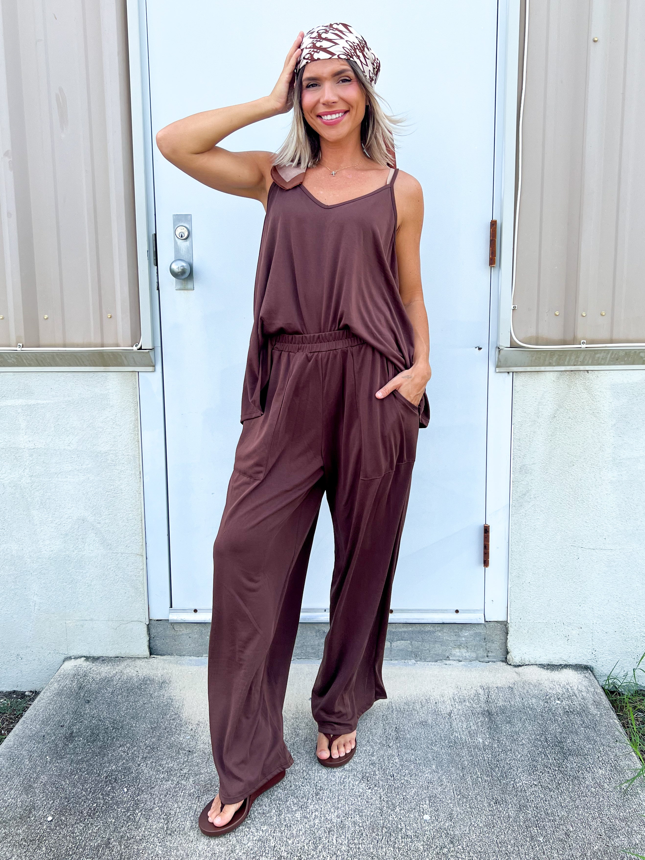 Cocoa Comfort Set-240 Activewear/Sets-BLAKELEY-Heathered Boho Boutique, Women's Fashion and Accessories in Palmetto, FL