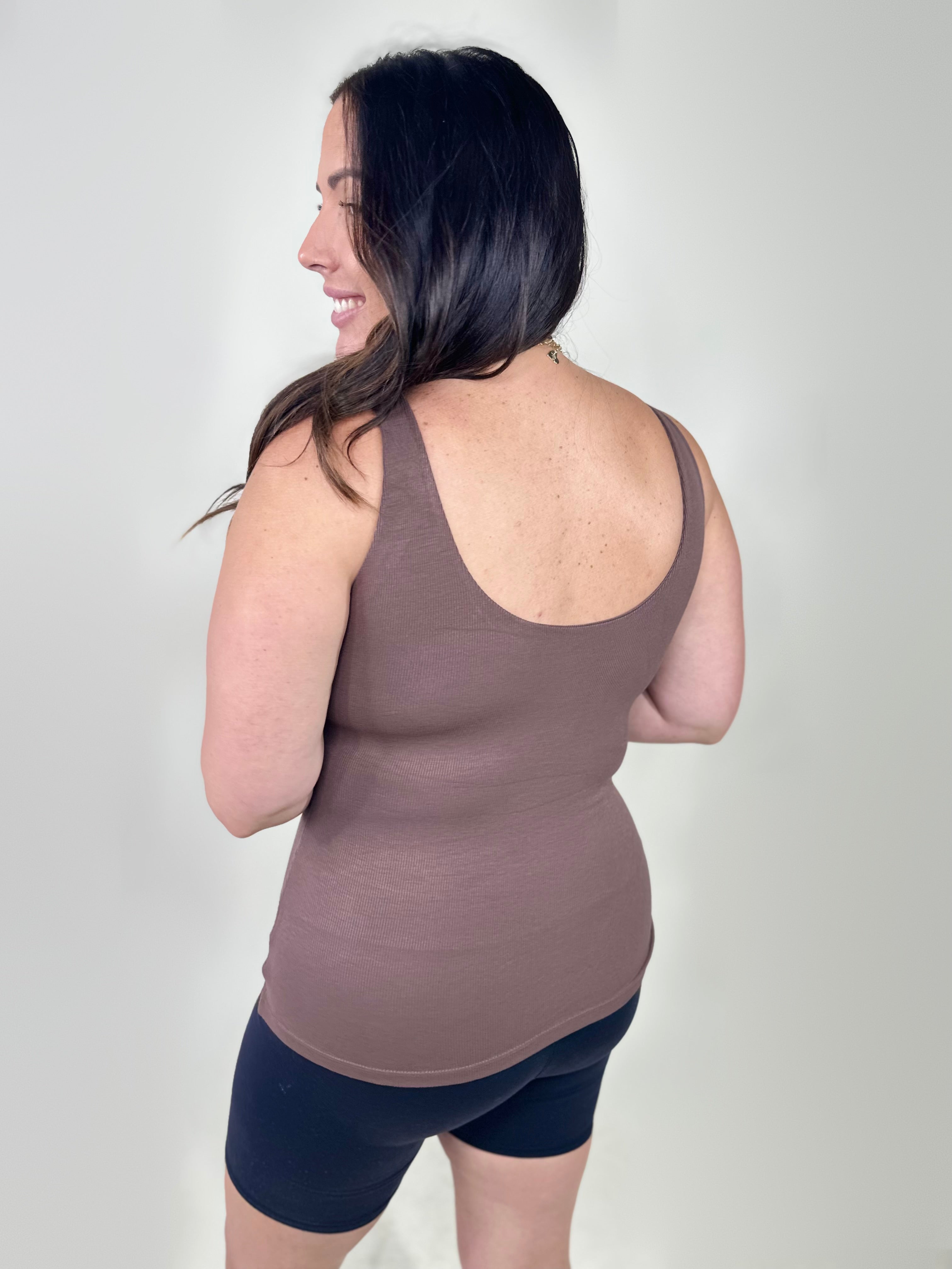 RESTOCK : Precision Fit Tank- No Bra Needed-100 Tank/Crop Tops-YELETE-Heathered Boho Boutique, Women's Fashion and Accessories in Palmetto, FL