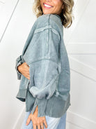 The Lived-In Luxe Pullover-125 SWEATER-ZENANA-Heathered Boho Boutique, Women's Fashion and Accessories in Palmetto, FL