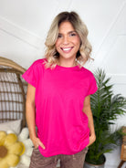 Restock: Everyday Tee-110 SHORT SLEEVE TOP-Zenana-Heathered Boho Boutique, Women's Fashion and Accessories in Palmetto, FL