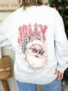 JOLLY-ish Double Graphic Sweatshirt-130 Graphic Tees-Heathered Boho-Heathered Boho Boutique, Women's Fashion and Accessories in Palmetto, FL
