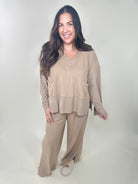 Mature Comfort Lounge Pants-150 PANTS-Oddi-Heathered Boho Boutique, Women's Fashion and Accessories in Palmetto, FL