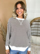 The Weekend Mood Striped Top-120 LONG SLEEVE TOPS-ZENANA-Heathered Boho Boutique, Women's Fashion and Accessories in Palmetto, FL