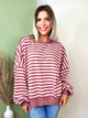 Fireside Stripe Pullover-120 LONG SLEEVE TOPS-HEIMISH-Heathered Boho Boutique, Women's Fashion and Accessories in Palmetto, FL