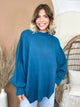 On Your Mind Pullover-120 LONG SLEEVE TOPS-ZENANA-Heathered Boho Boutique, Women's Fashion and Accessories in Palmetto, FL