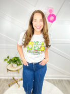 Shenanigans Squad Gnomes Graphic Tee-130 Graphic Tees-Heathered Boho-Heathered Boho Boutique, Women's Fashion and Accessories in Palmetto, FL