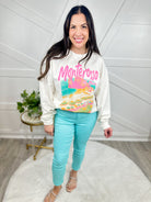 Monterroso Crewneck-130 Graphic Tees-Sweet Claire-Heathered Boho Boutique, Women's Fashion and Accessories in Palmetto, FL