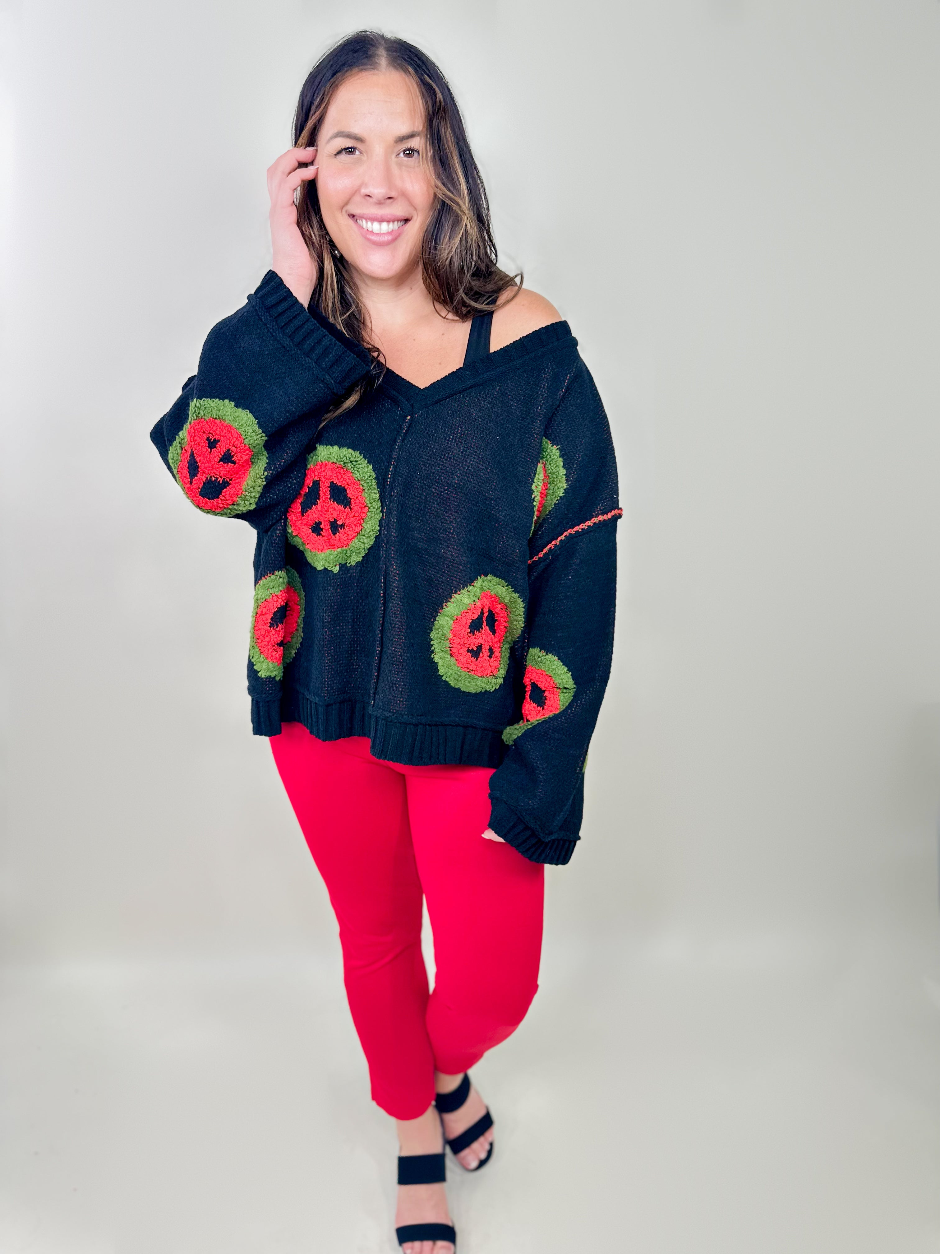 Deal of the Day: Peace of Mind Sweater-125 Sweater-Pol-Heathered Boho Boutique, Women's Fashion and Accessories in Palmetto, FL