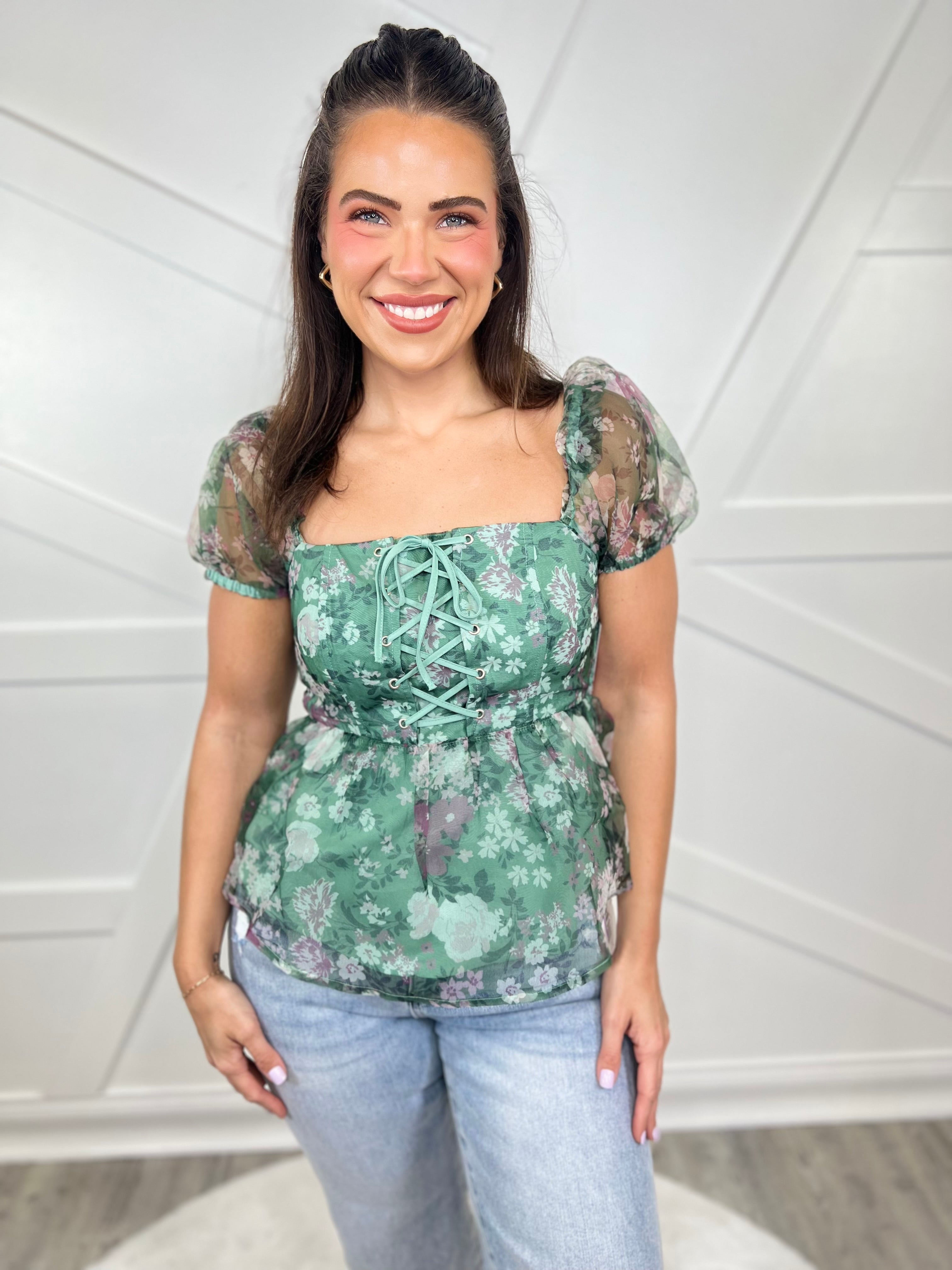 Cheer You On Top-110 SHORT SLEEVE TOP-Listicle-Heathered Boho Boutique, Women's Fashion and Accessories in Palmetto, FL
