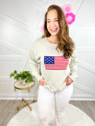 USA Sweater-125 Sweater-Simply Southern-Heathered Boho Boutique, Women's Fashion and Accessories in Palmetto, FL