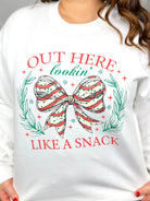 Lookin' Like A Snack Graphic Sweatshirt-125 Sweater-Heathered Boho-Heathered Boho Boutique, Women's Fashion and Accessories in Palmetto, FL