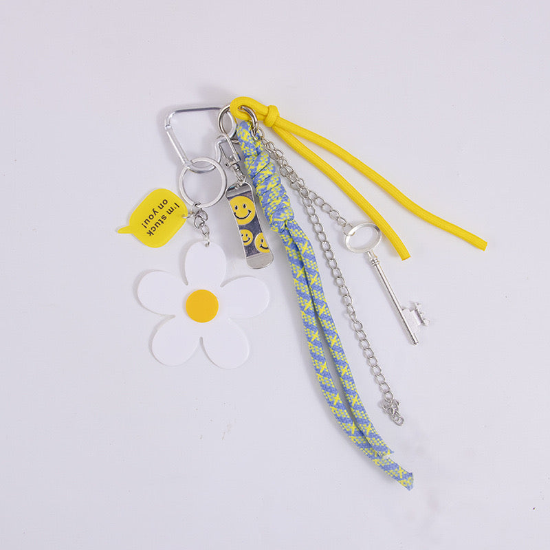 Daisy Daydream Oversized Bag Charm 🌼✨-340 Other Accessories-Heathered Boho-Heathered Boho Boutique, Women's Fashion and Accessories in Palmetto, FL