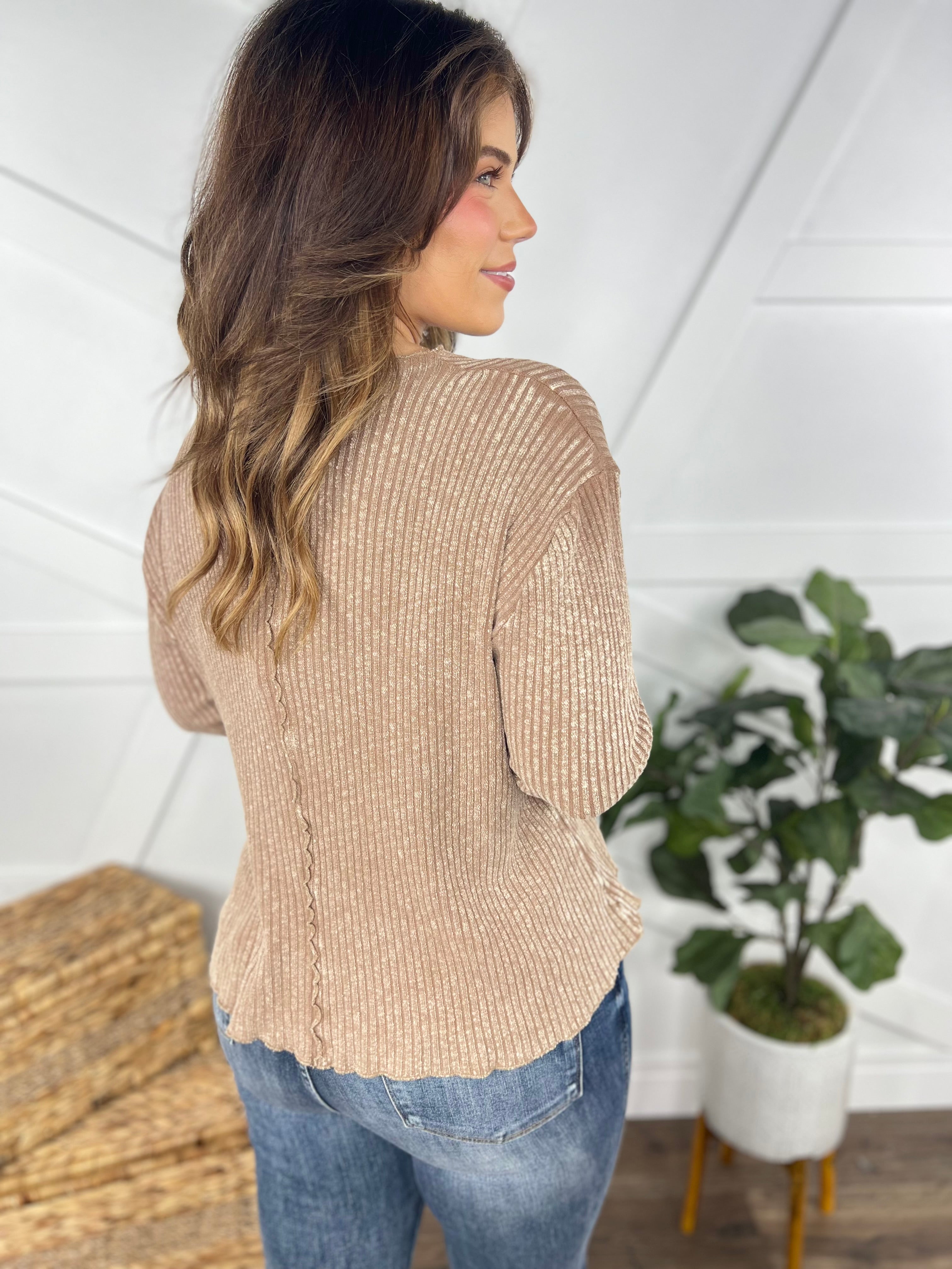 Small Town Long Sleeve Top-400 Takeover/Pre-Order-Easel-Heathered Boho Boutique, Women's Fashion and Accessories in Palmetto, FL