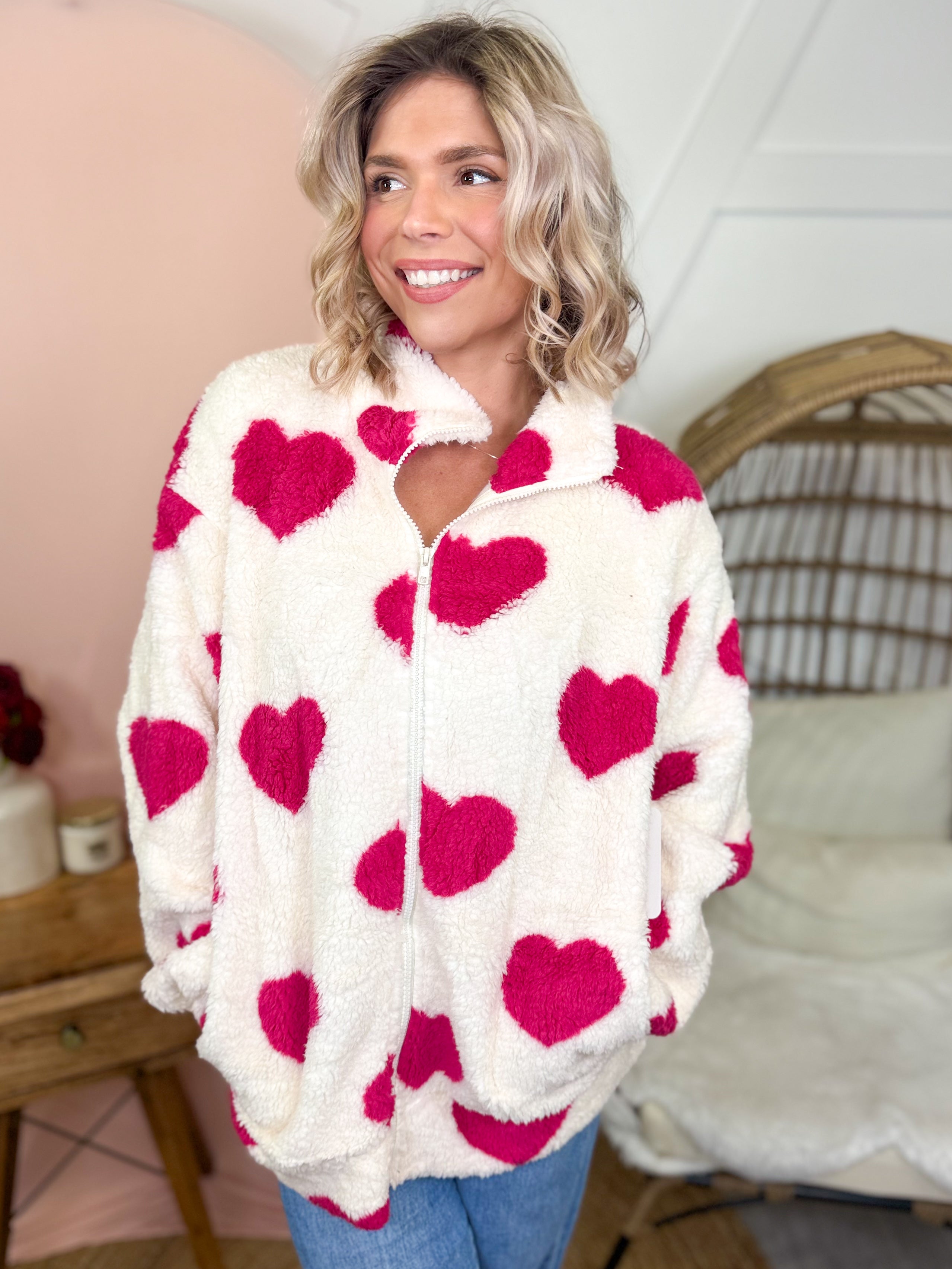 Just Love Jacket-200 JACKETS/SHACKETS-Ashley-Heathered Boho Boutique, Women's Fashion and Accessories in Palmetto, FL