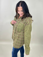 Wild West Button Down Top-120 Long Sleeve Tops-Heyson-Heathered Boho Boutique, Women's Fashion and Accessories in Palmetto, FL