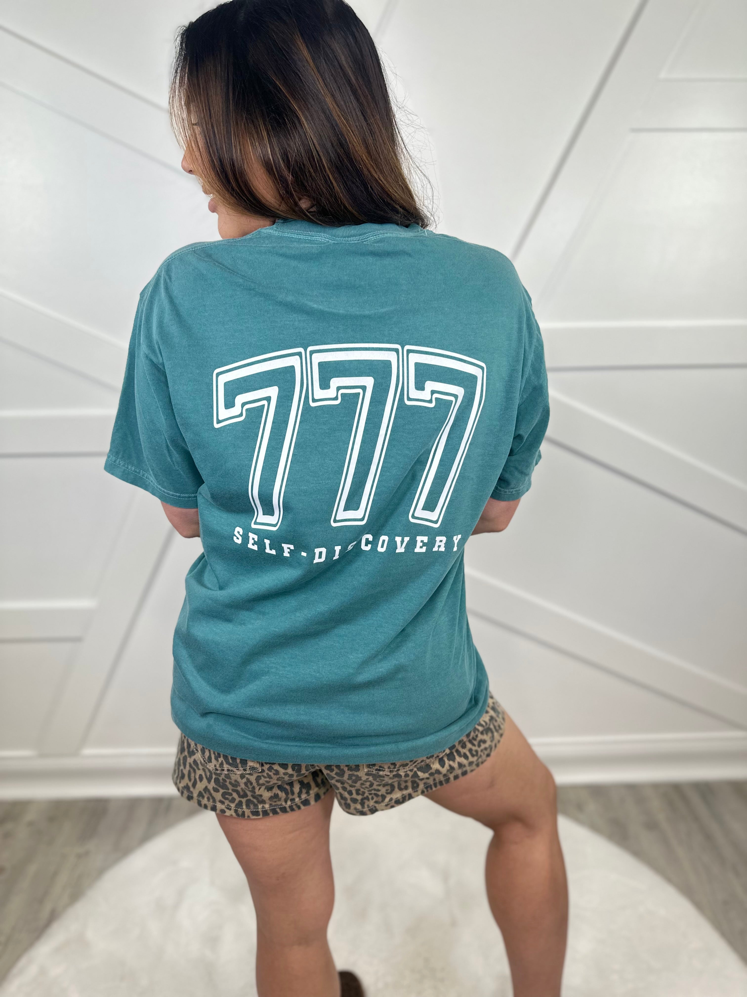 777 Angel Numbers Graphic Tee-130 Graphic Tees-Heathered Boho-Heathered Boho Boutique, Women's Fashion and Accessories in Palmetto, FL