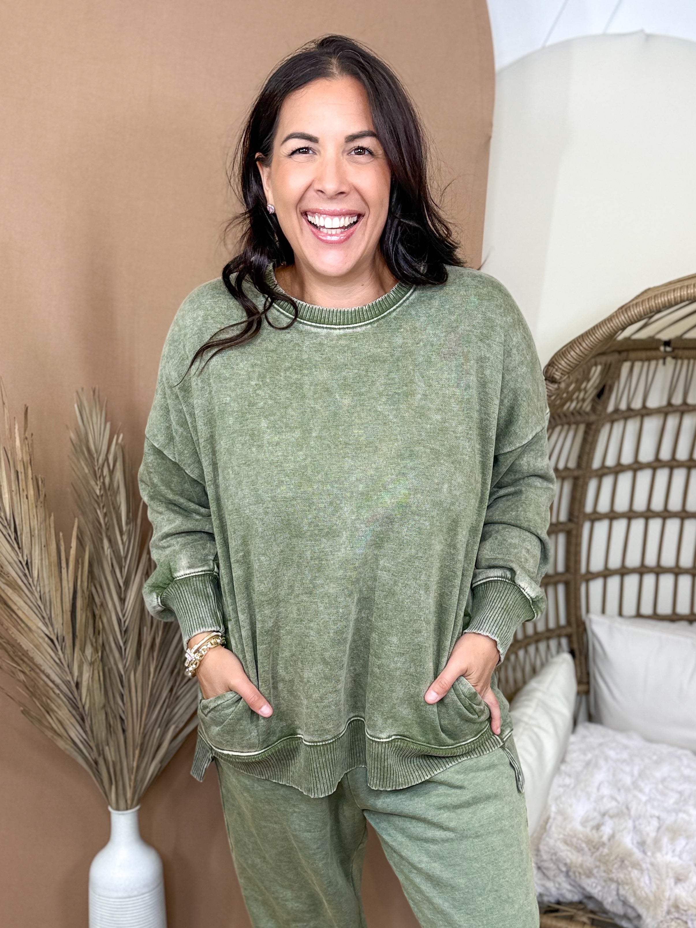 Restock: Easy Does It Joggers-150 PANTS-ZENANA-Heathered Boho Boutique, Women's Fashion and Accessories in Palmetto, FL