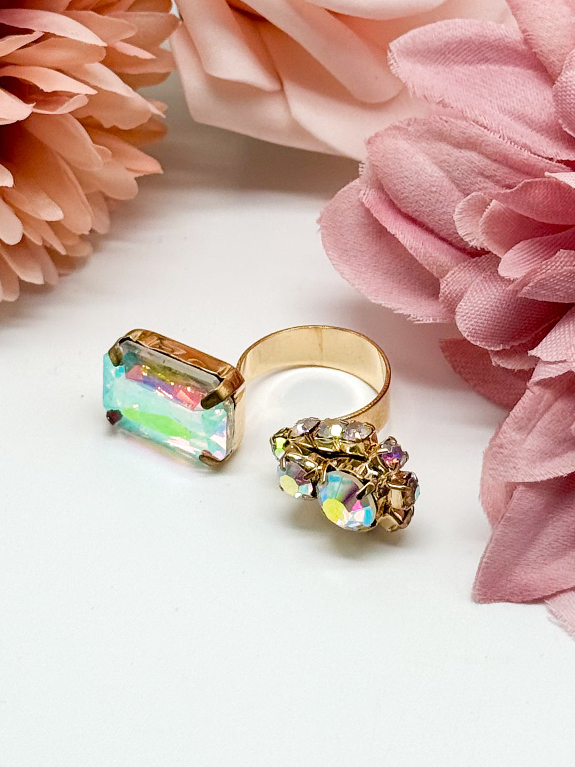 Pear Rectangle Open Ring-310 Jewelry-RM Manufacturing-Heathered Boho Boutique, Women's Fashion and Accessories in Palmetto, FL