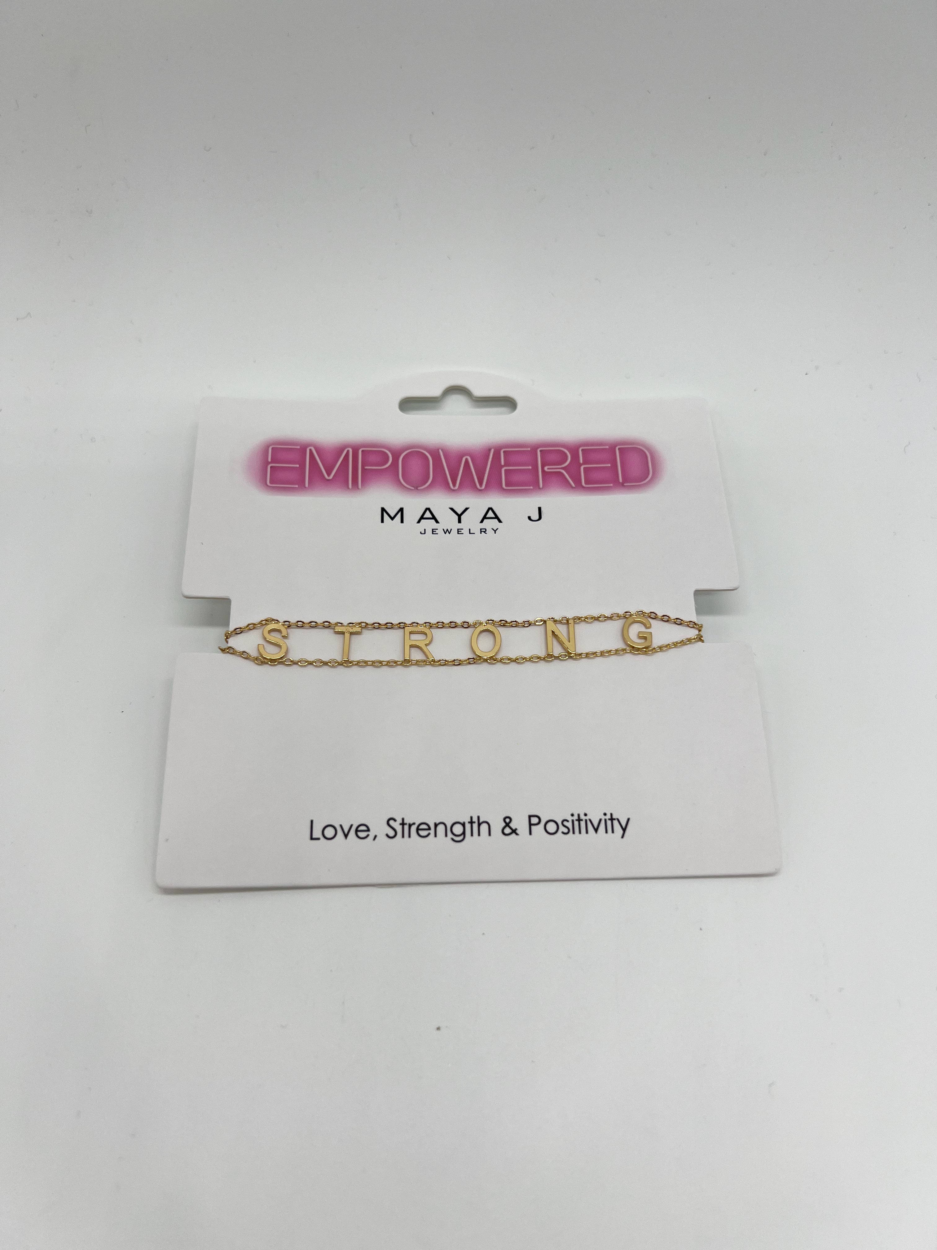 Empowered Bracelet-310 Jewelry-Maya J-Heathered Boho Boutique, Women's Fashion and Accessories in Palmetto, FL