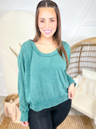 Restock: Call It Casual Top-120 LONG SLEEVE TOPS-HYFIVE-Heathered Boho Boutique, Women's Fashion and Accessories in Palmetto, FL