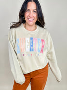 Sweater Weather Sweatshirt-125 Sweater-Heathered Boho-Heathered Boho Boutique, Women's Fashion and Accessories in Palmetto, FL